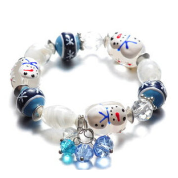 Bijoux de Noël / Bracelet de Noël / Verre Snowwhite (XBL13125)